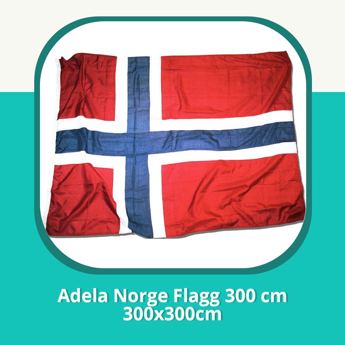 Anmeldelse Adela Norge Flagg 300 cm 300x300cm