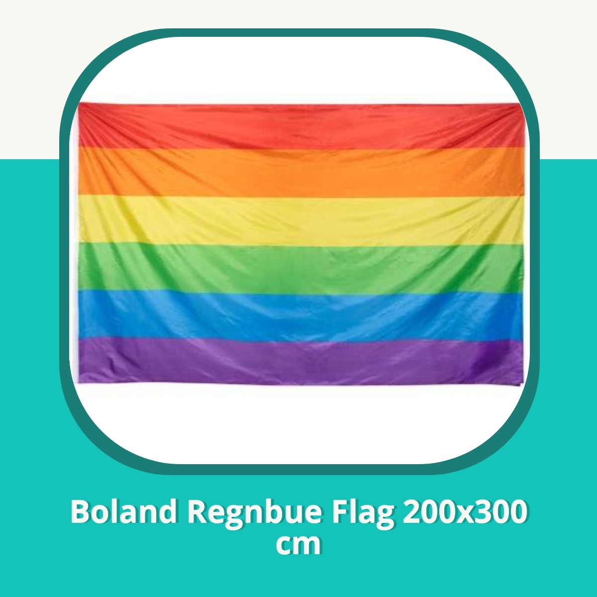 Anmeldelse af Boland Regnbue Flag 200x300 cm
