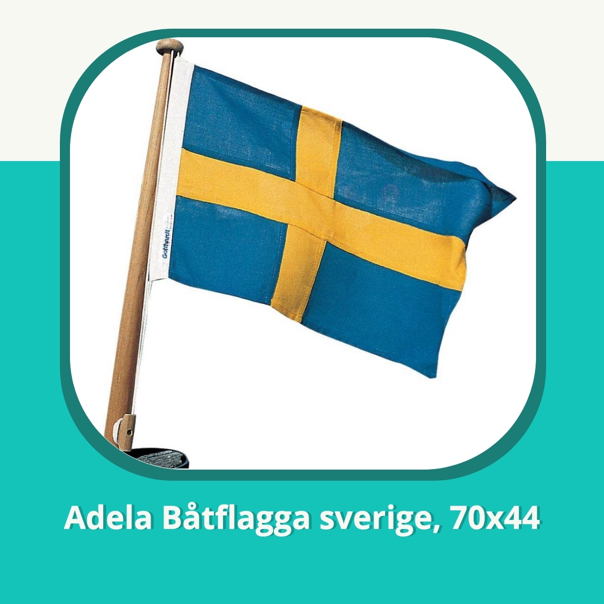 Recension Adela Båtflagga sverige, 70x44