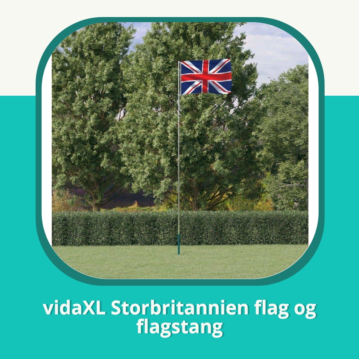 Anmeldelse af vidaXL Storbritannien flag og flagstang