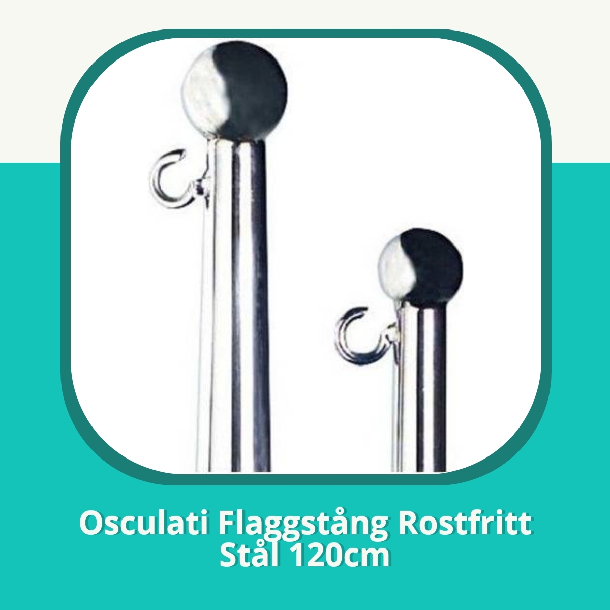 Recension af Osculati Flaggstång Rostfritt Stål 120cm