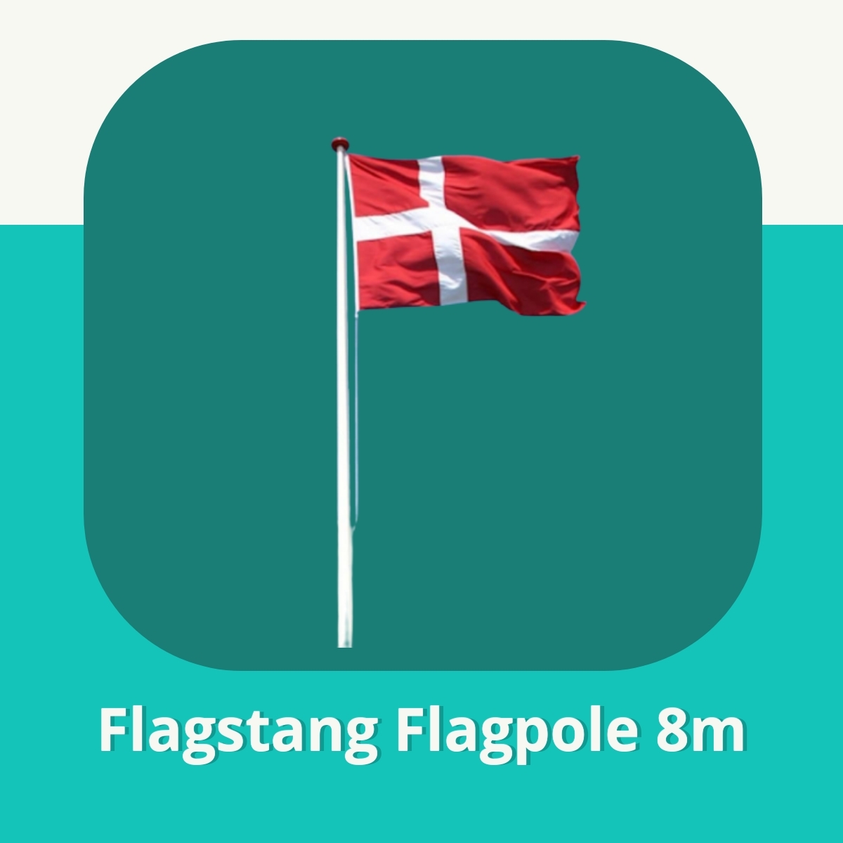 Anmeldelse af Flagstang Flagpole 8m
