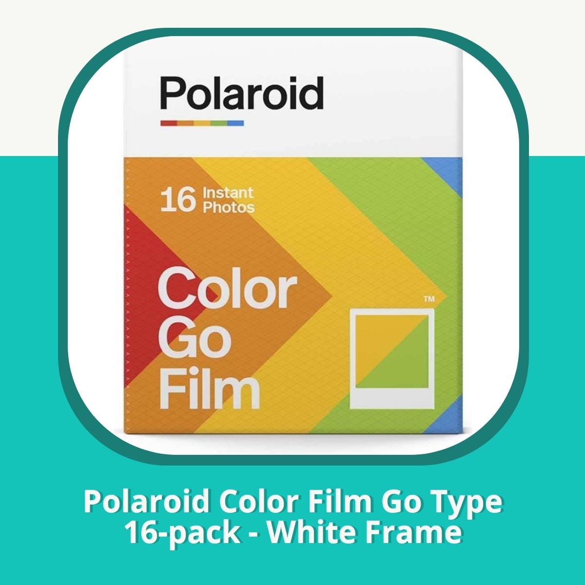Anmeldelse af Polaroid Color Film Go Type 16-pack - White Frame