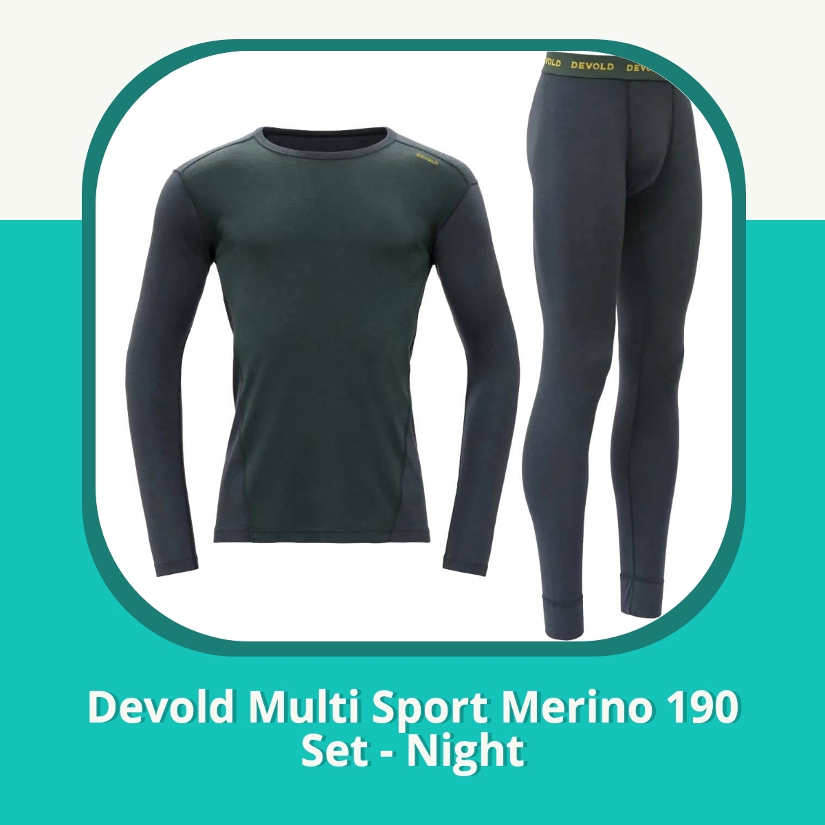 Anmeldelse af Devold Multi Sport Merino 190 Set - Night