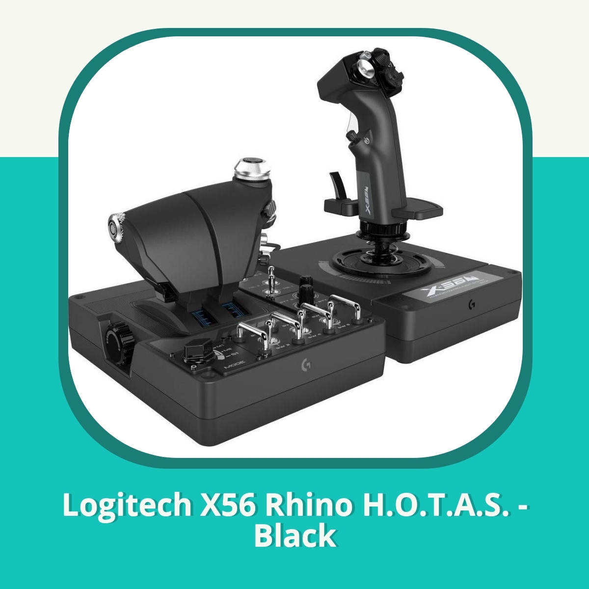 Anmeldelse af Logitech X56 Rhino H.O.T.A.S. - Black