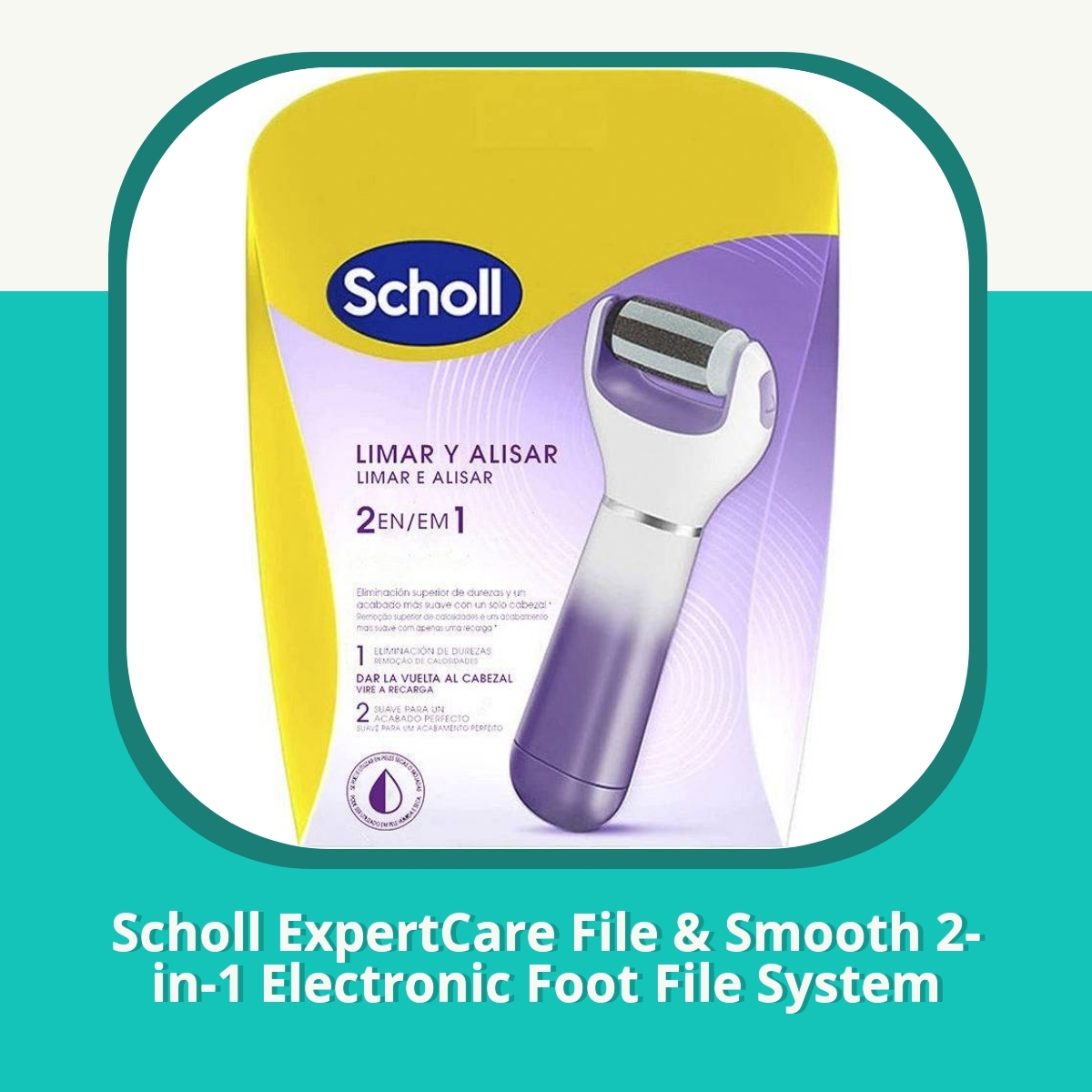 Anmeldelse af Scholl ExpertCare File & Smooth 2-in-1 Electronic Foot File System