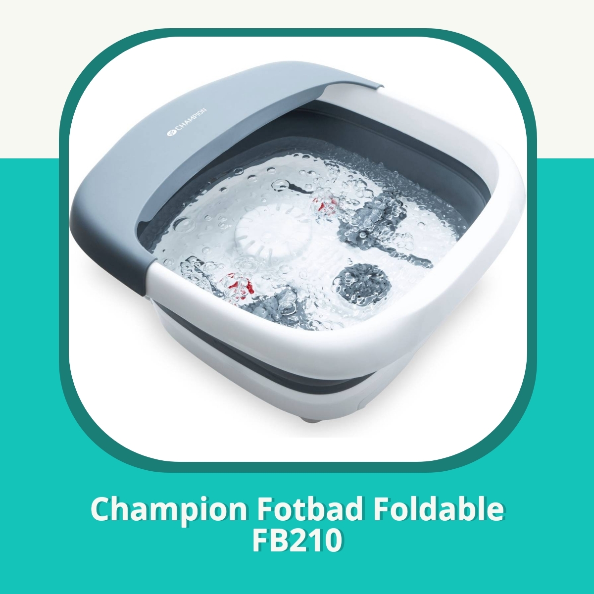 Anmeldelse af Champion Fotbad Foldable FB210