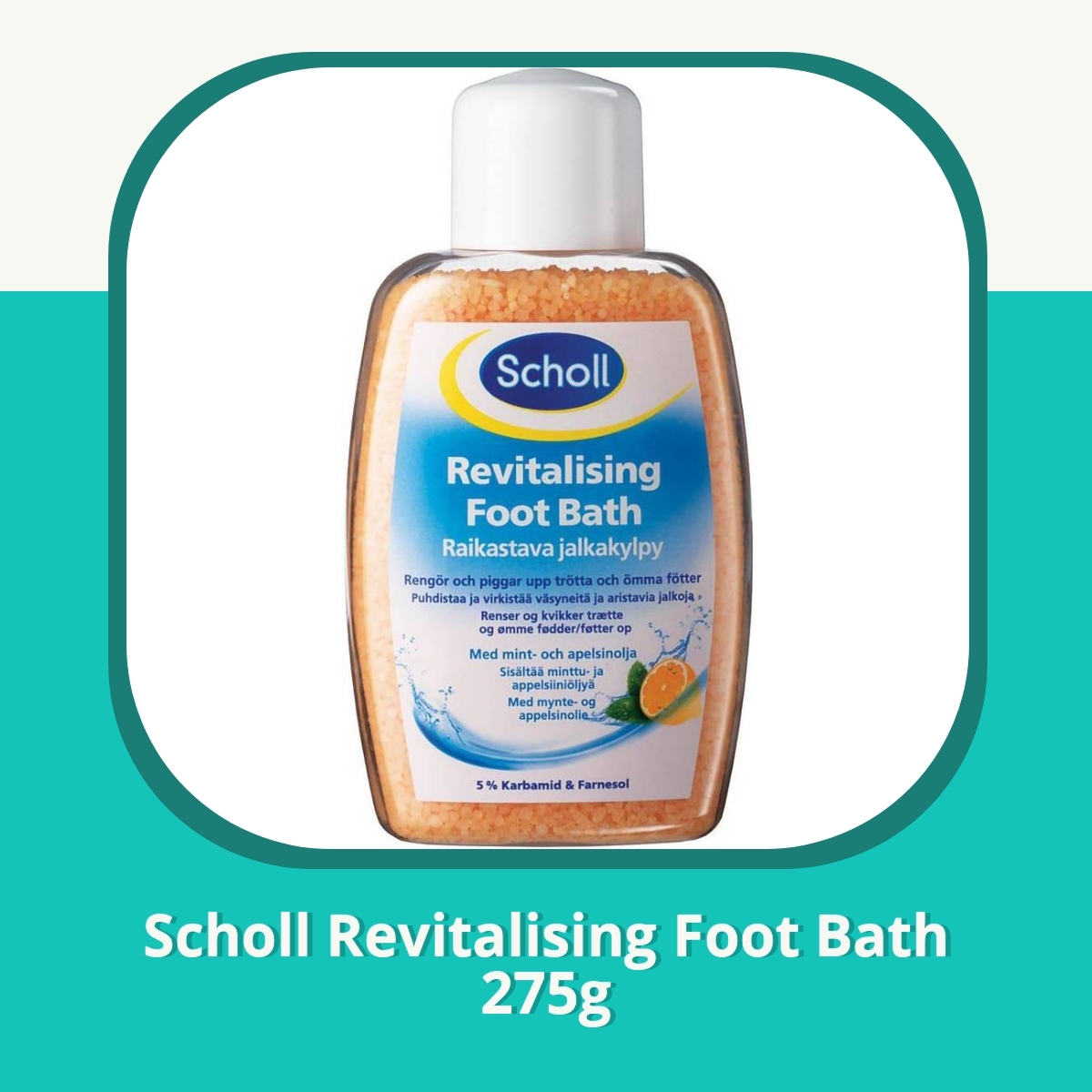 Anmeldelse af Scholl Revitalising Foot Bath 275g
