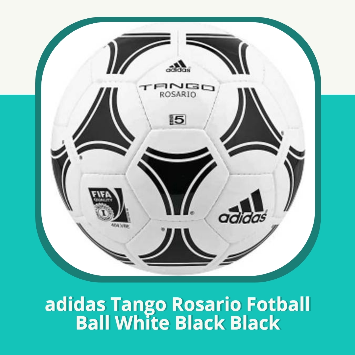 Anmeldelse af adidas Tango Rosario Fotball Ball White Black Black