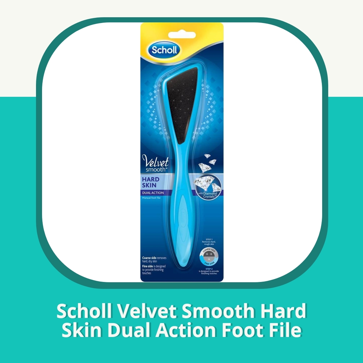 Anmeldelse af Scholl Velvet Smooth Hard Skin Dual Action Foot File