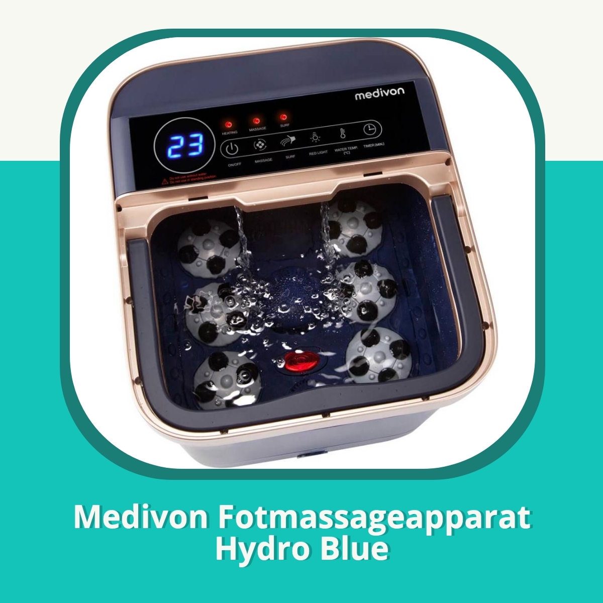 Recension af Medivon Fotmassageapparat Hydro Blue