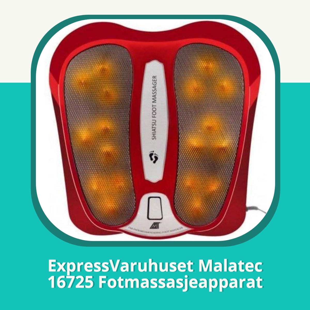 Anmeldelse ExpressVaruhuset Malatec 16725 Fotmassasjeapparat