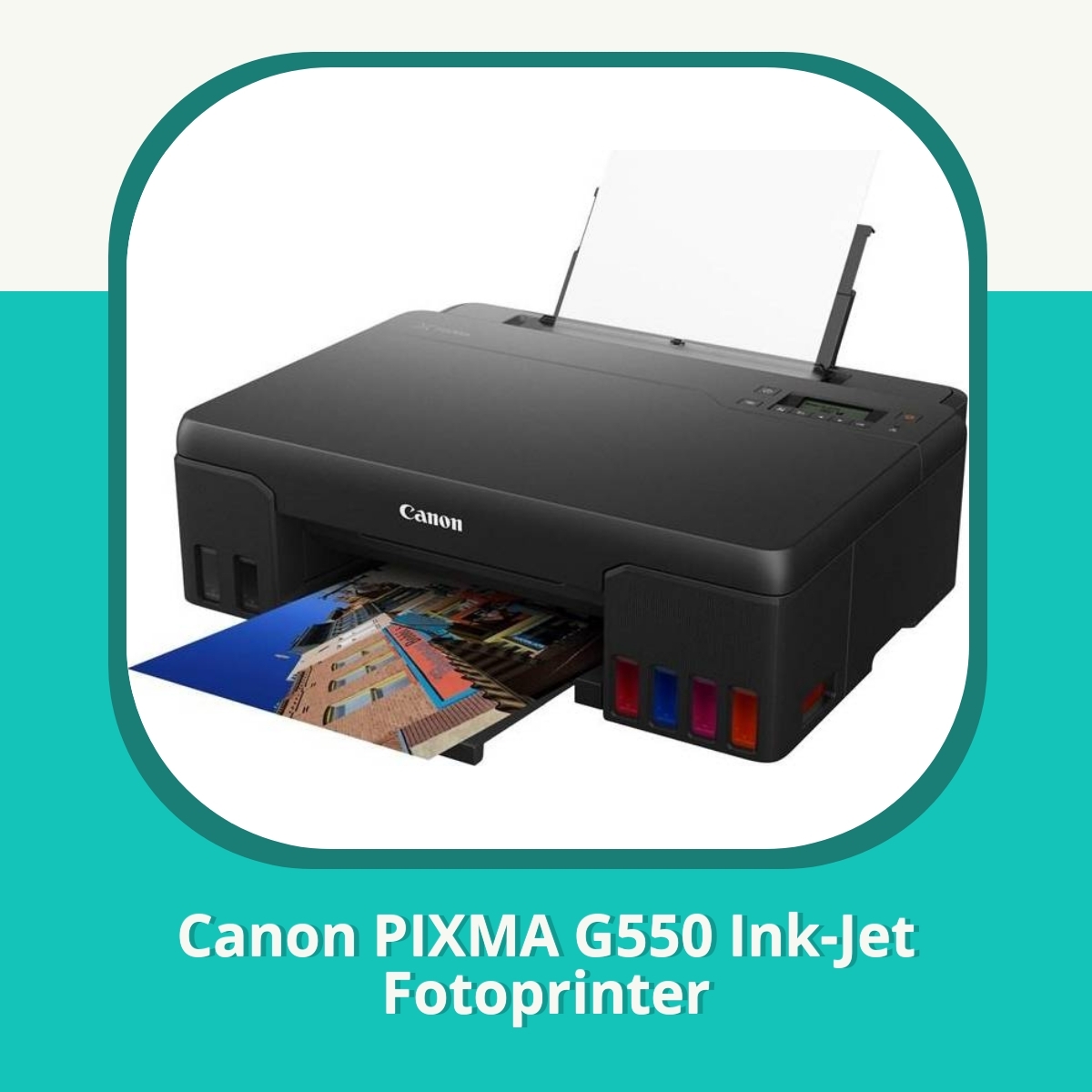 Anmeldelse Canon PIXMA G550 Ink-Jet Fotoprinter