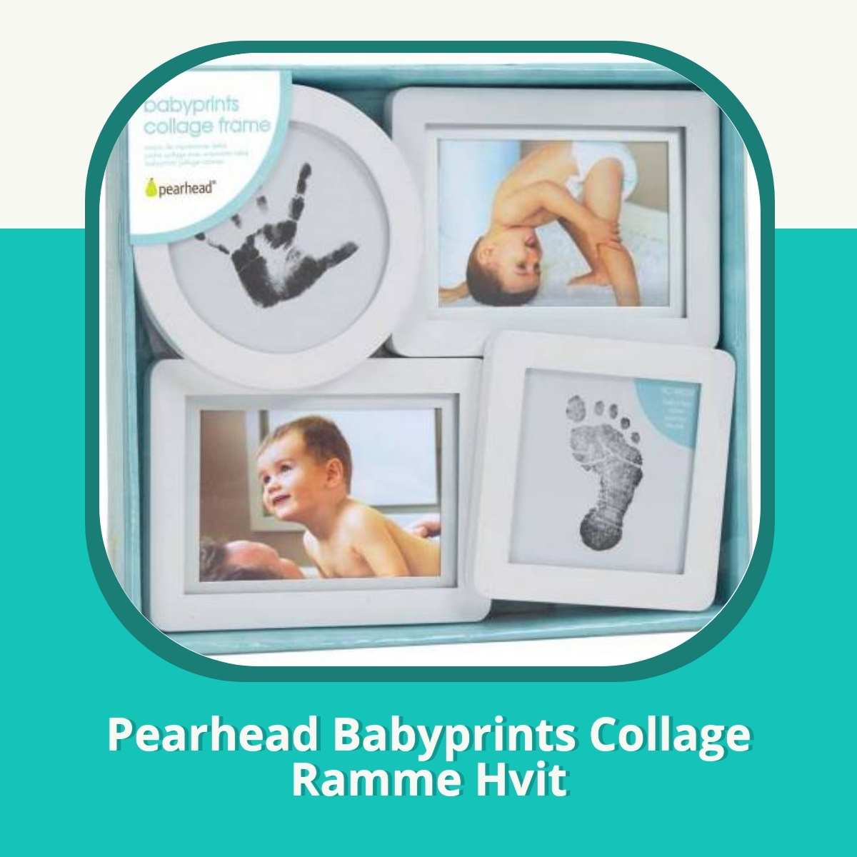 Anmeldelse Pearhead Babyprints Collage Ramme Hvit
