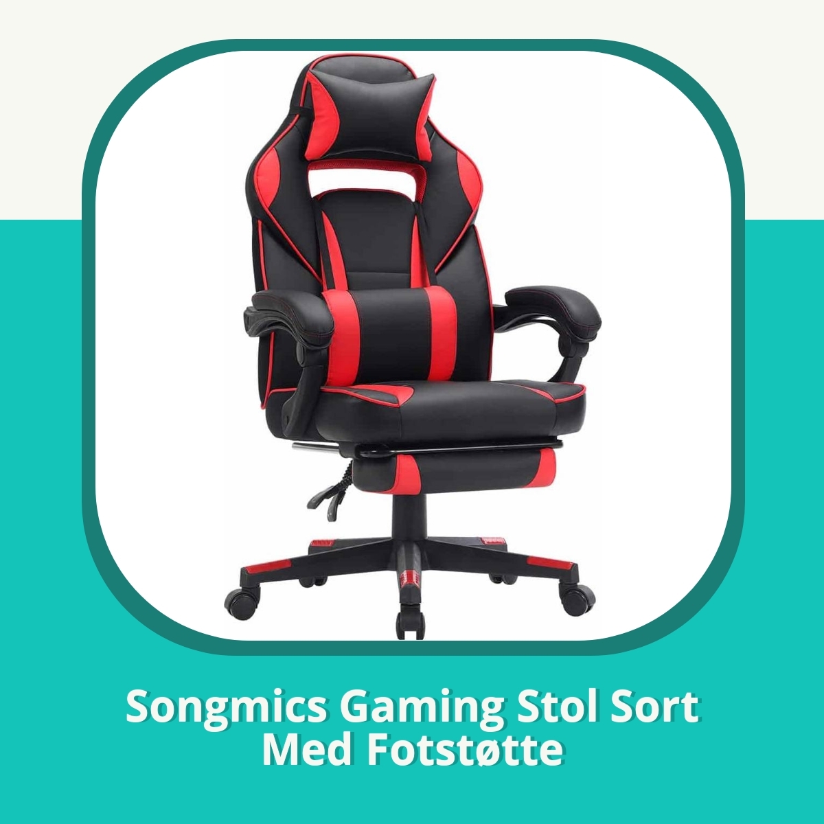 Anmeldelse af Songmics Gaming Stol Sort Med Fotstøtte
