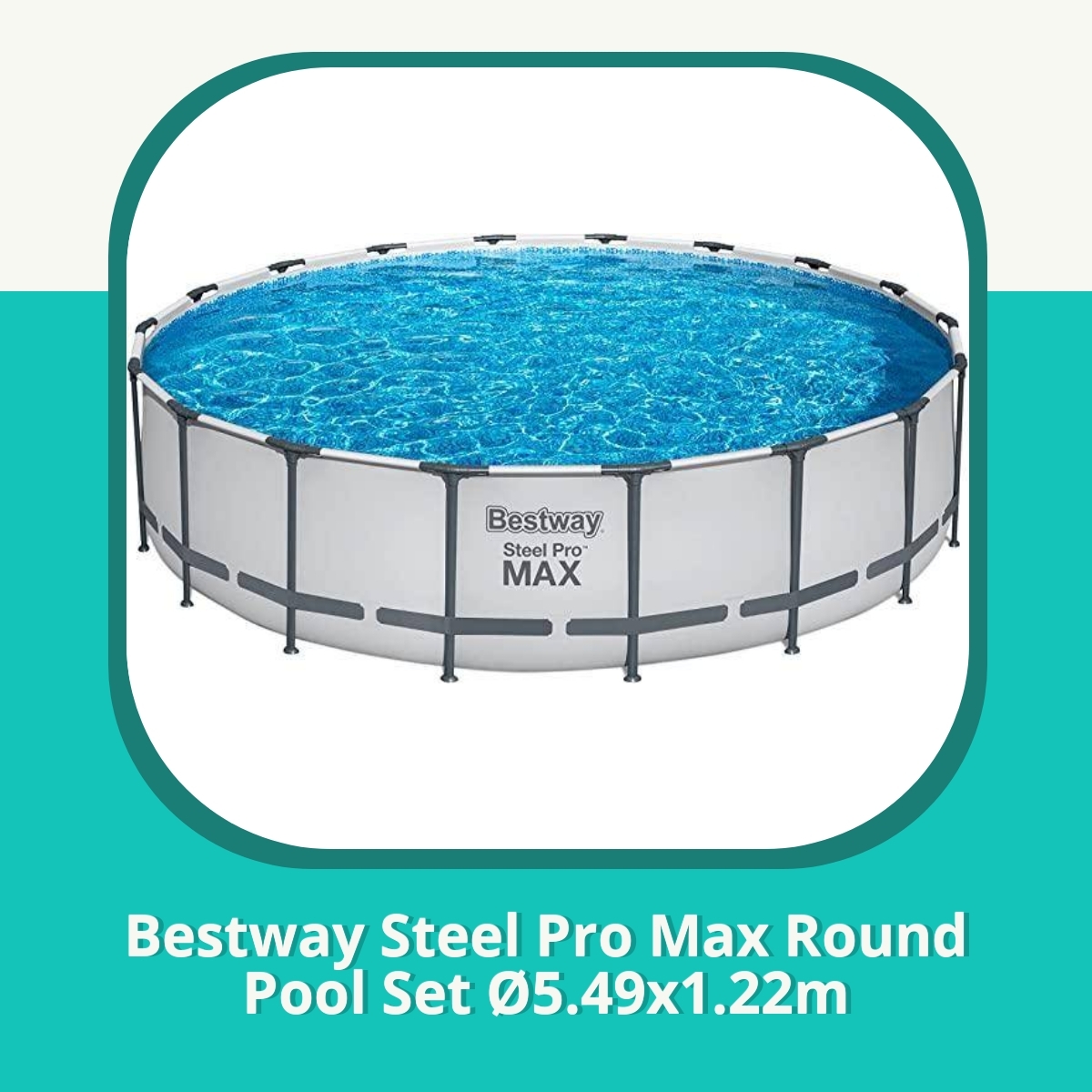 Recension af Bestway Steel Pro Max Round Pool Set Ø5.49x1.22m