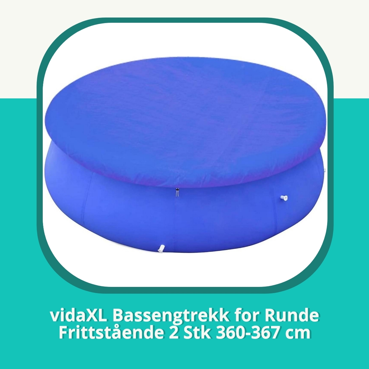 Anmeldelse af vidaXL Bassengtrekk for Runde Frittstående 2 Stk 360-367 cm