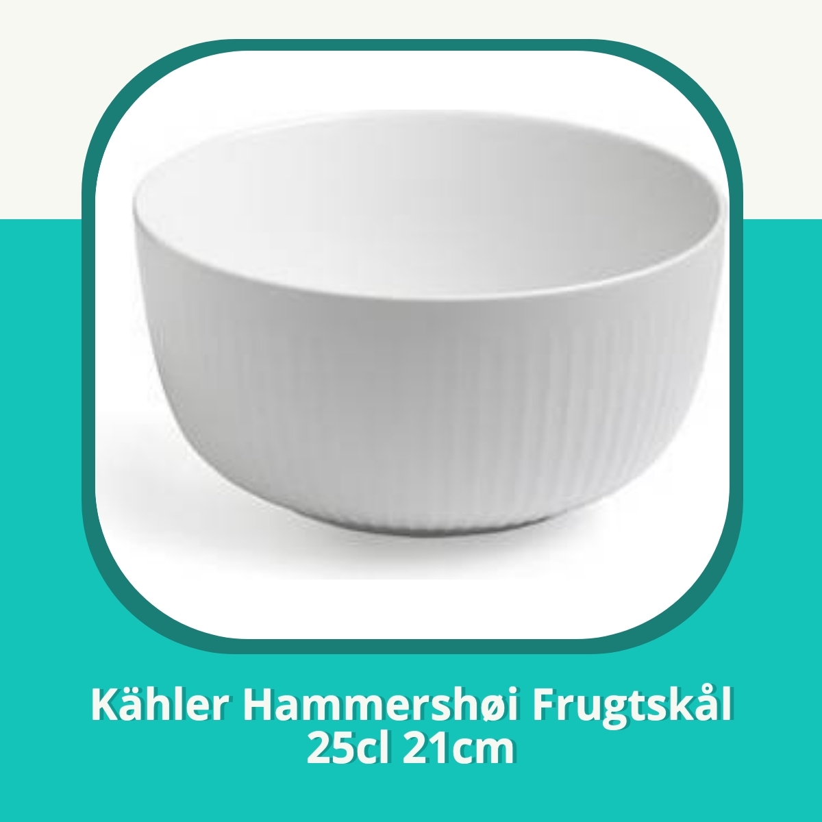 Anmeldelse af Kähler Hammershøi Frugtskål 25cl 21cm