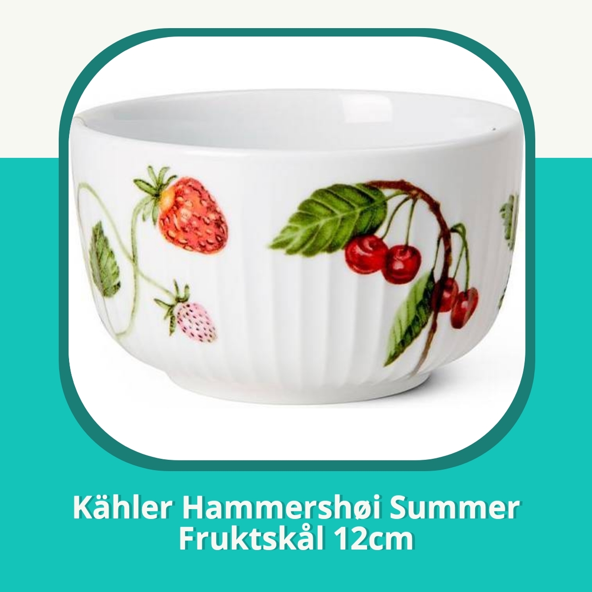 Anmeldelse Kähler Hammershøi Summer Fruktskål 12cm