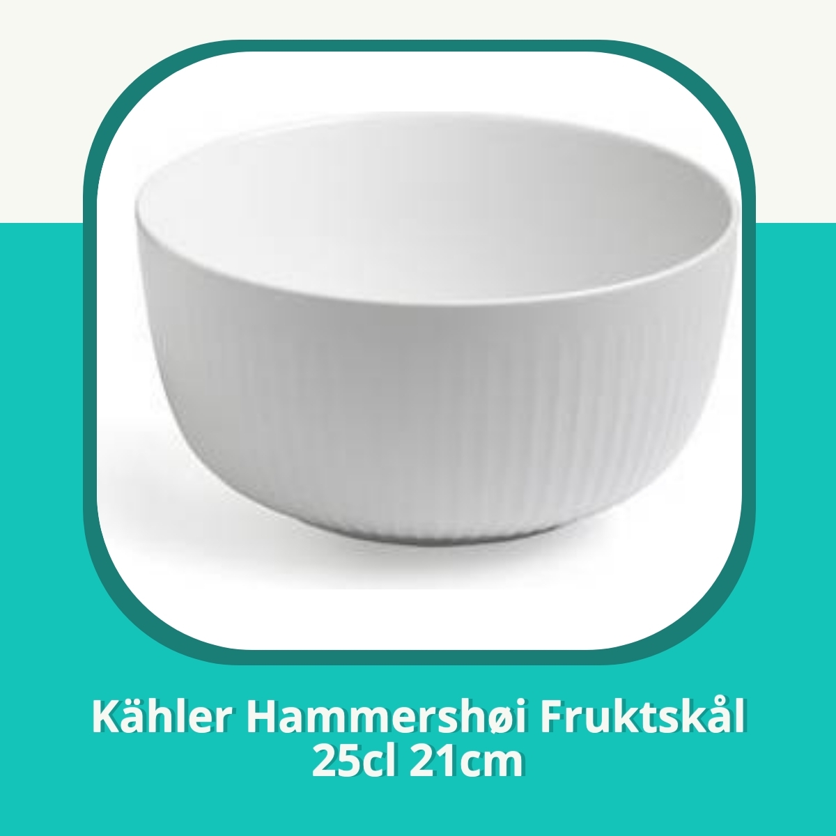 Anmeldelse af Kähler Hammershøi Fruktskål 25cl 21cm