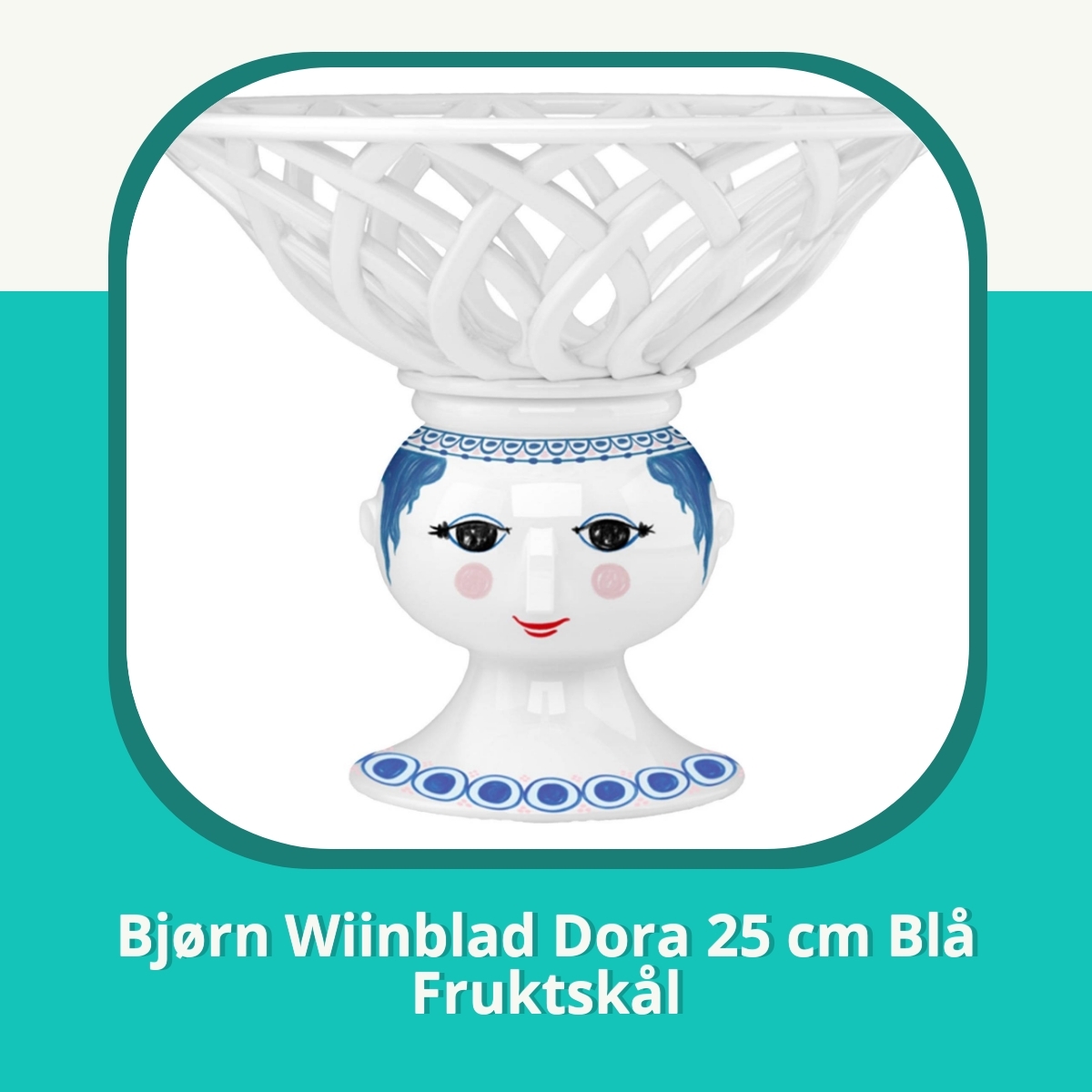 Recension af Bjørn Wiinblad Dora 25 cm Blå Fruktskål