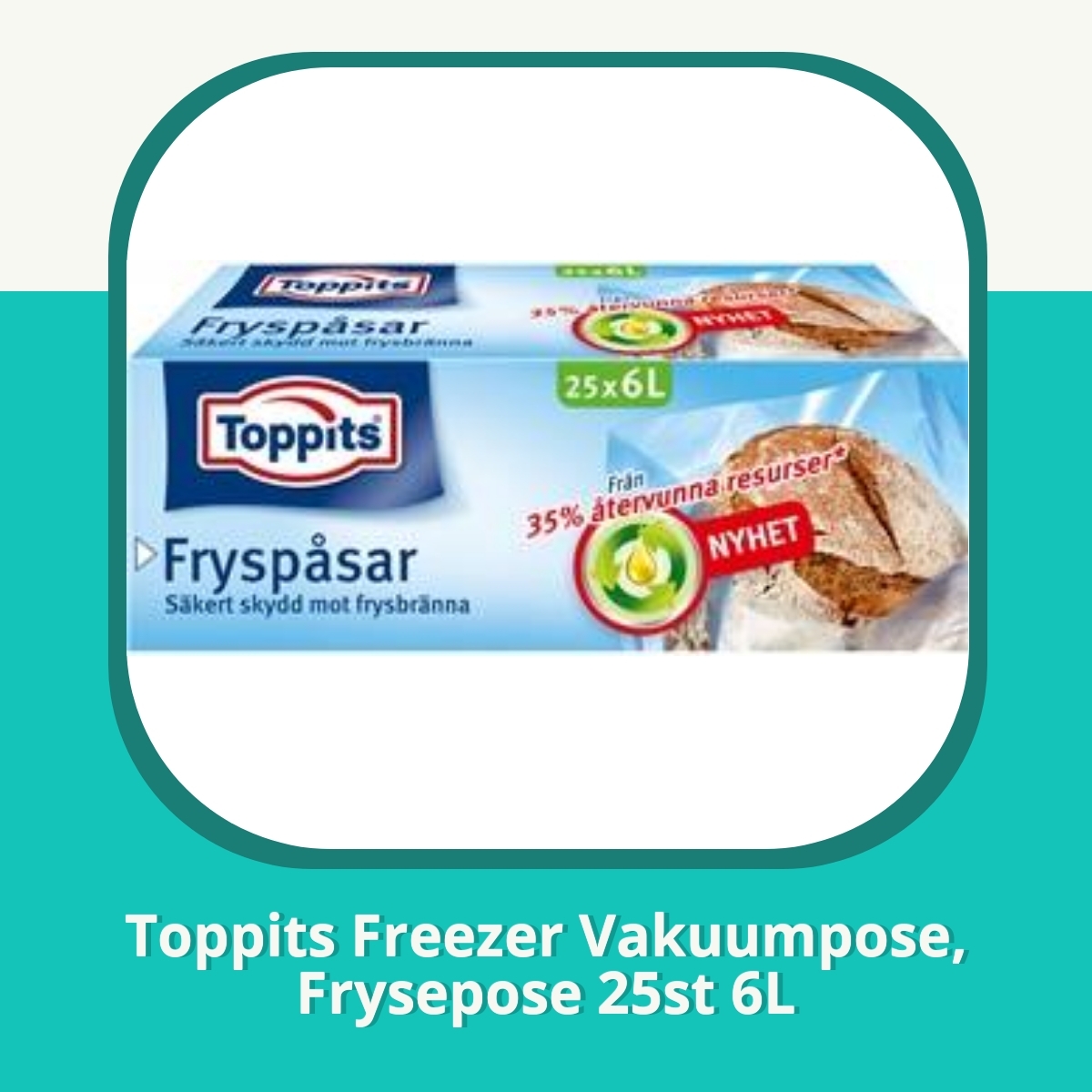 Anmeldelse af Toppits Freezer Vakuumpose, Frysepose 25st 6L