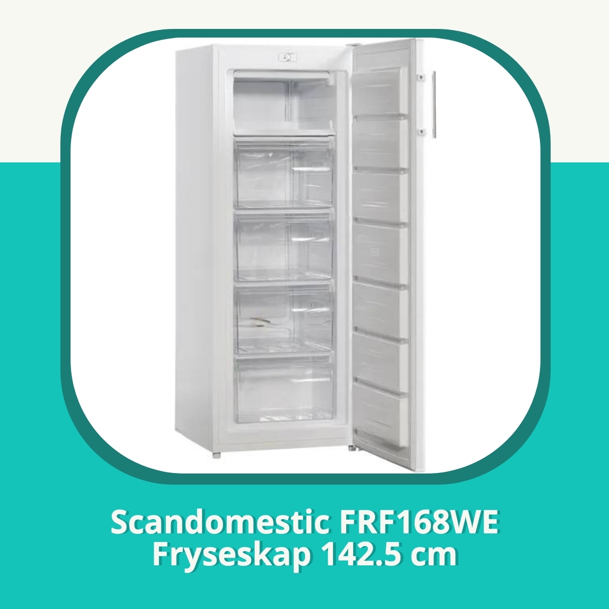 Anmeldelse af Scandomestic FRF168WE Fryseskap 142.5 cm