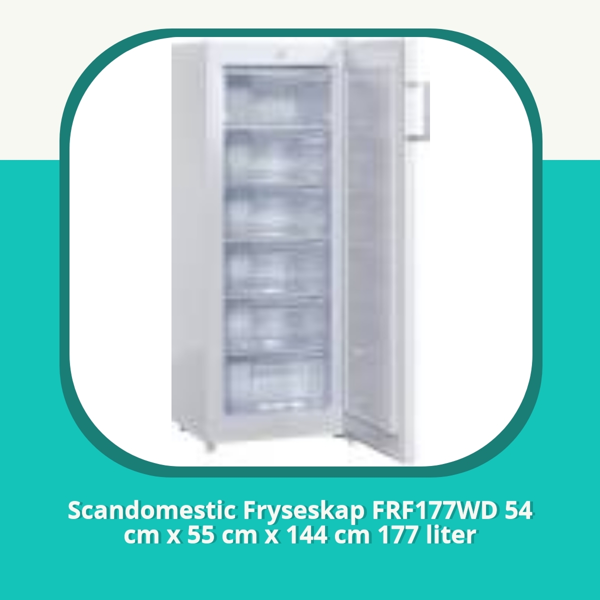 Anmeldelse af Scandomestic Fryseskap FRF177WD 54 cm x 55 cm x 144 cm 177 liter