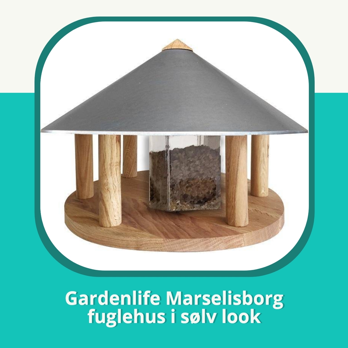 Anmeldelse af Gardenlife Marselisborg fuglehus i sølv look