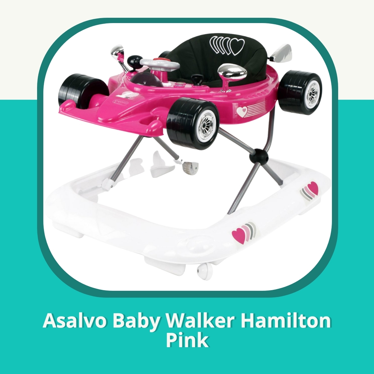 Anmeldelse af Asalvo Baby Walker Hamilton Pink