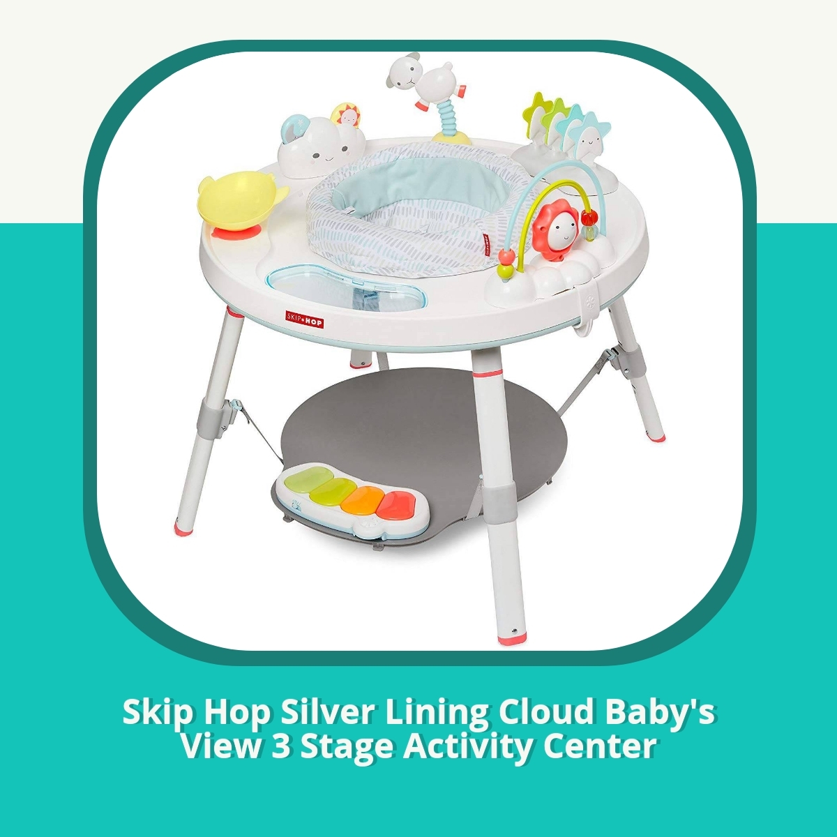 Anmeldelse af Skip Hop Silver Lining Cloud Baby's View 3 Stage Activity Center