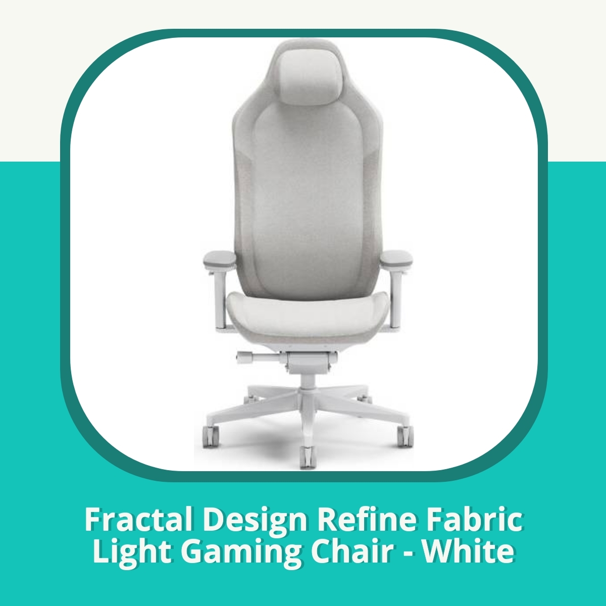 Anmeldelse af Fractal Design Refine Fabric Light Gaming Chair - White