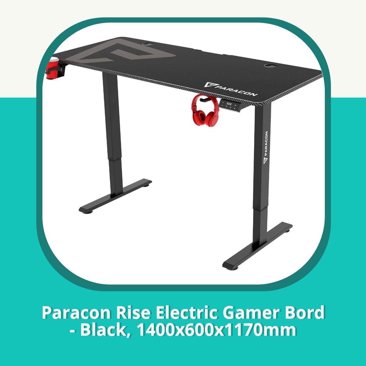 Anmeldelse af Paracon Rise Electric Gamer Bord - Black, 1400x600x1170mm