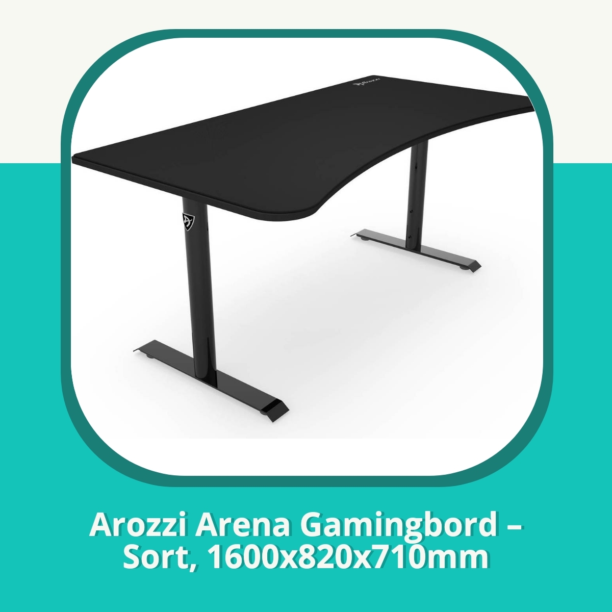 Anmeldelse af Arozzi Arena Gamingbord – Sort, 1600x820x710mm