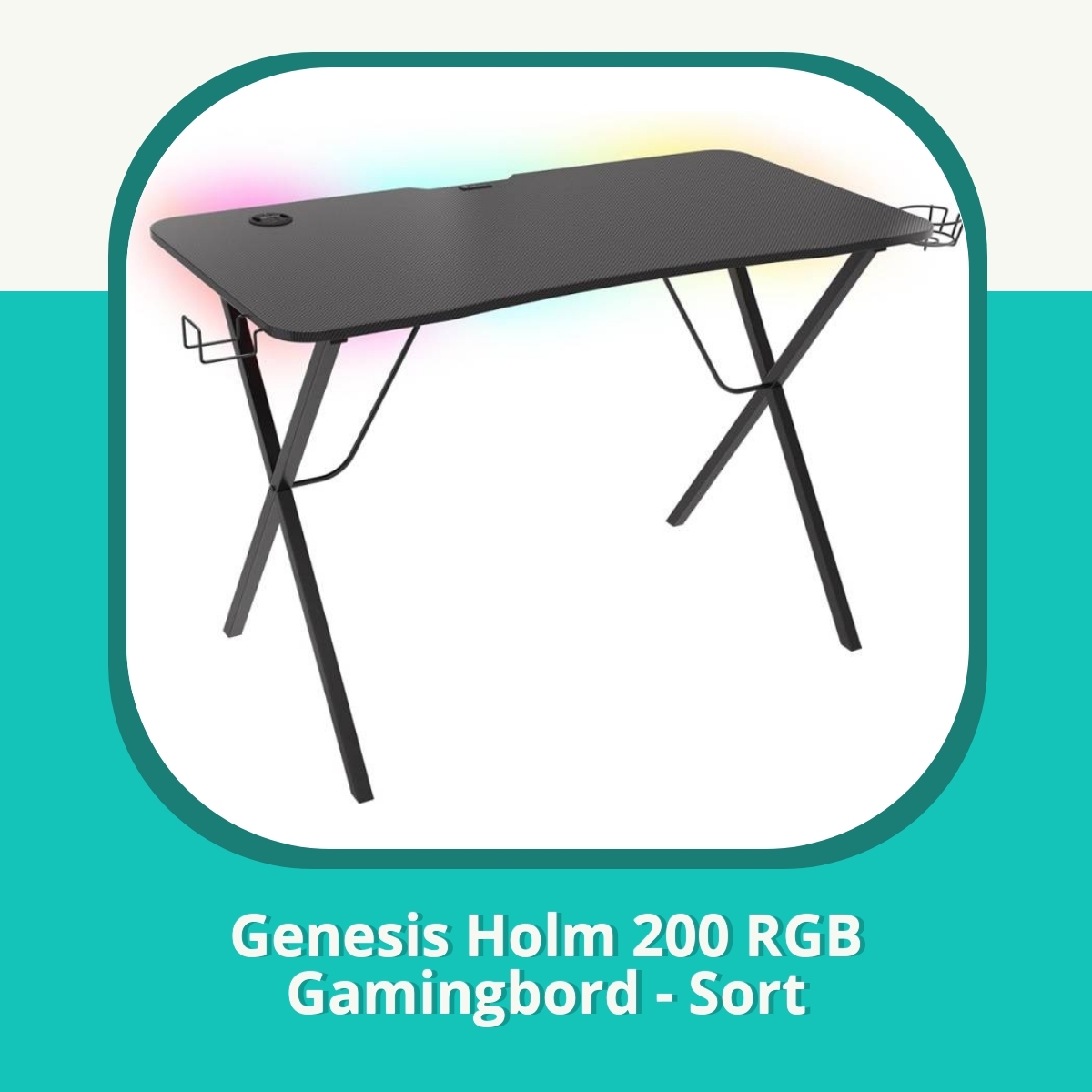 Anmeldelse af Genesis Holm 200 RGB Gamingbord - Sort