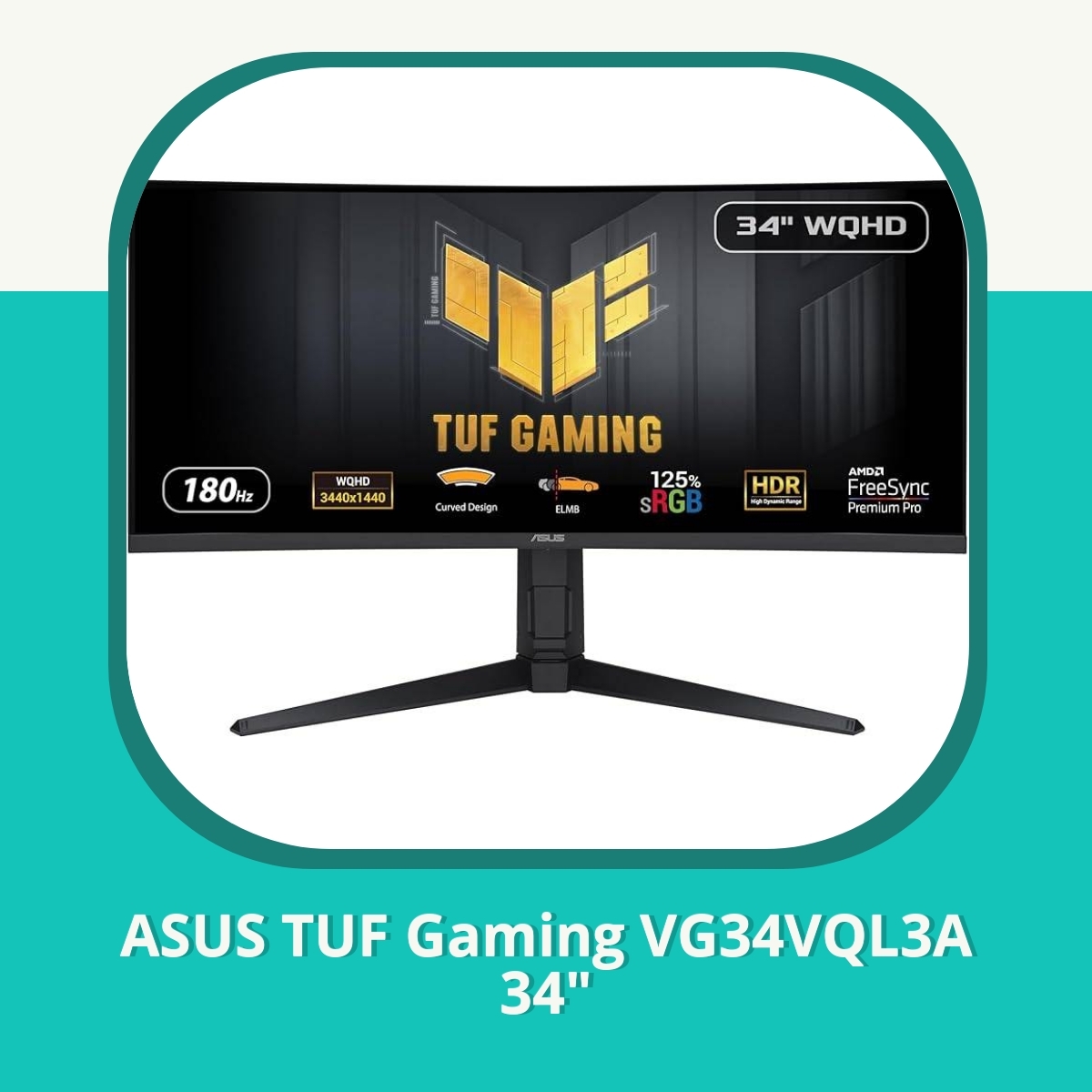 Anmeldelse af ASUS TUF Gaming VG34VQL3A 34