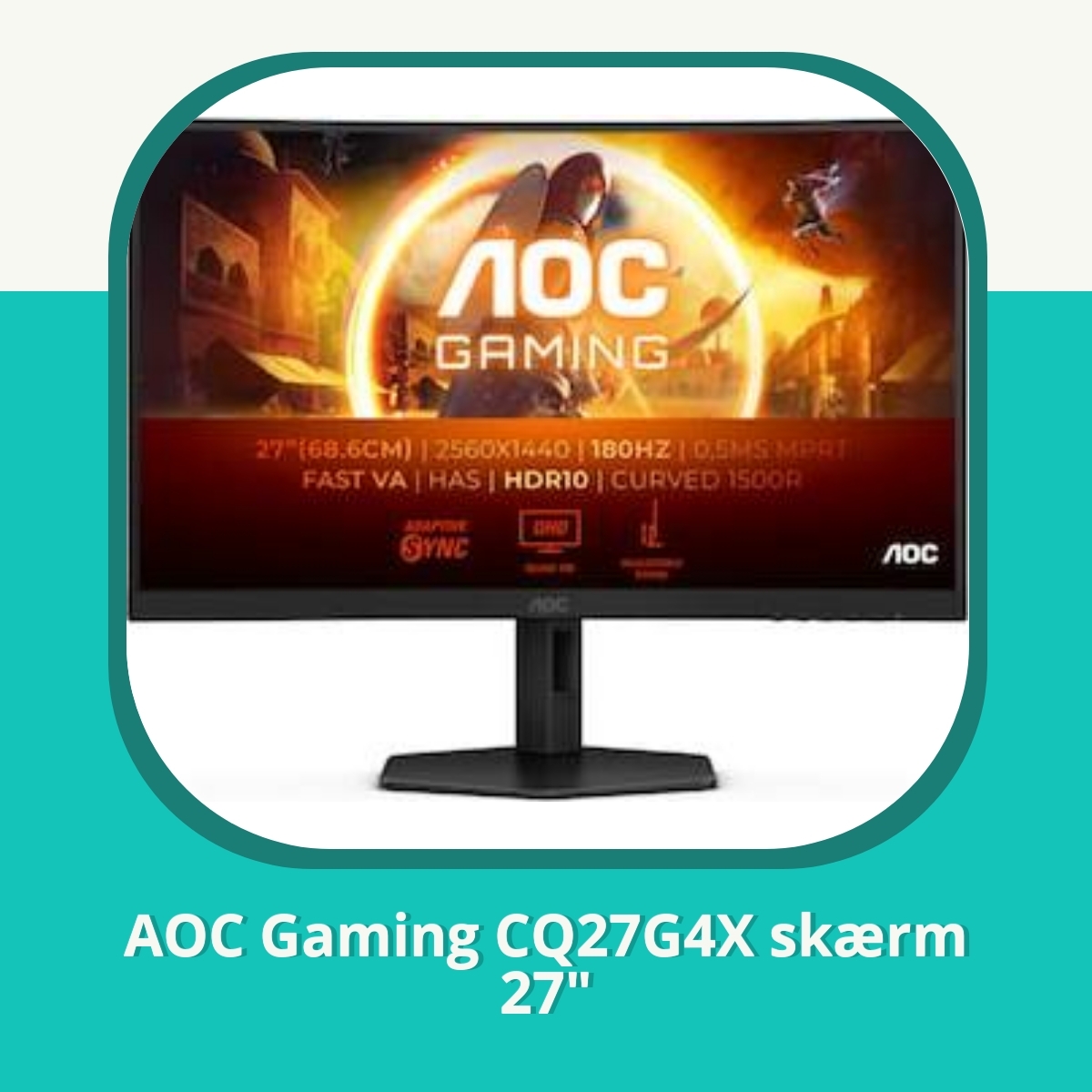 Anmeldelse af AOC Gaming CQ27G4X skærm 27