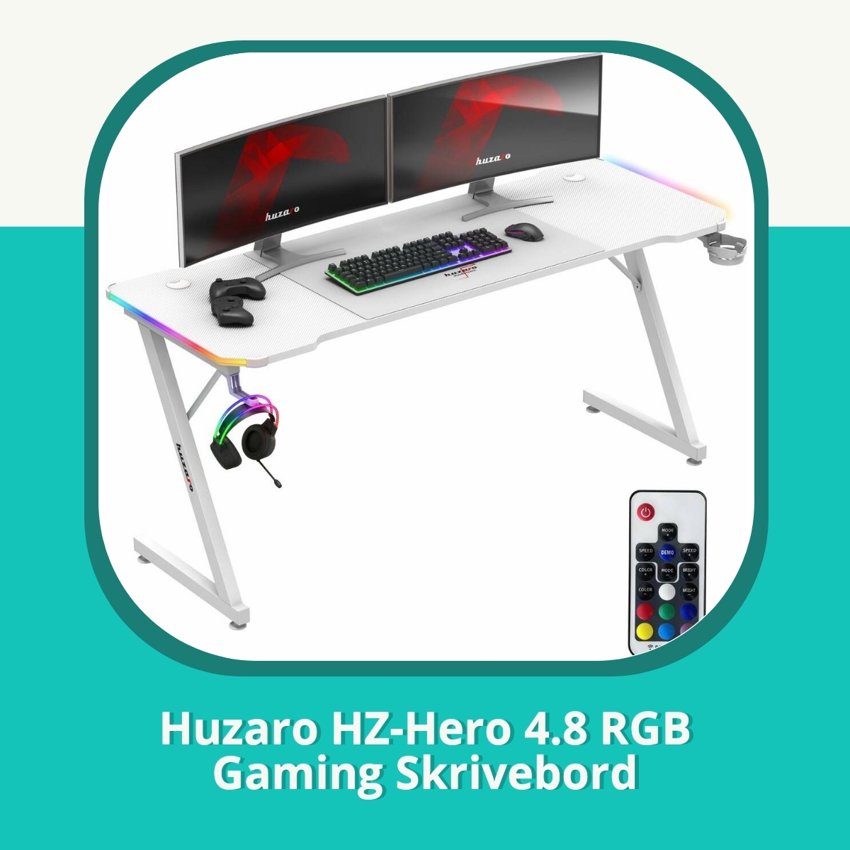 Anmeldelse af Huzaro HZ-Hero 4.8 RGB Gaming Skrivebord