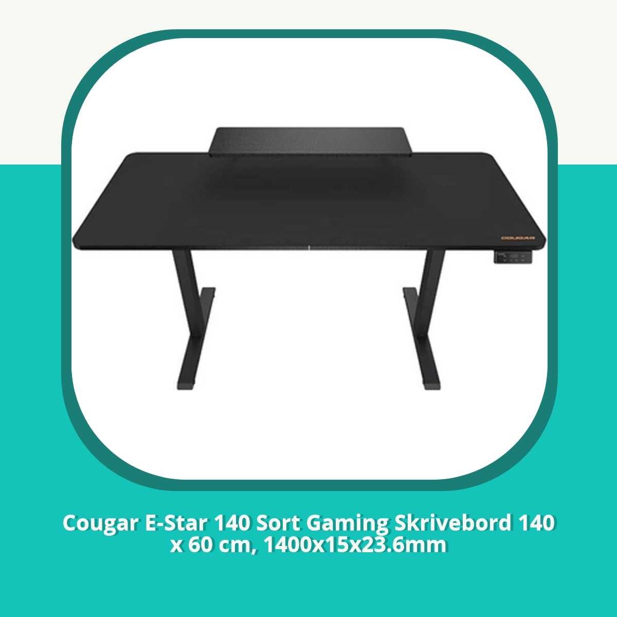 Anmeldelse af Cougar E-Star 140 Sort Gaming Skrivebord 140 x 60 cm, 1400x15x23.6mm