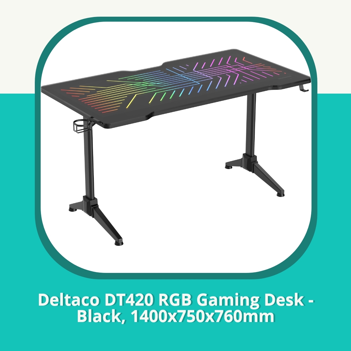 Recension af Deltaco DT420 RGB Gaming Desk - Black, 1400x750x760mm