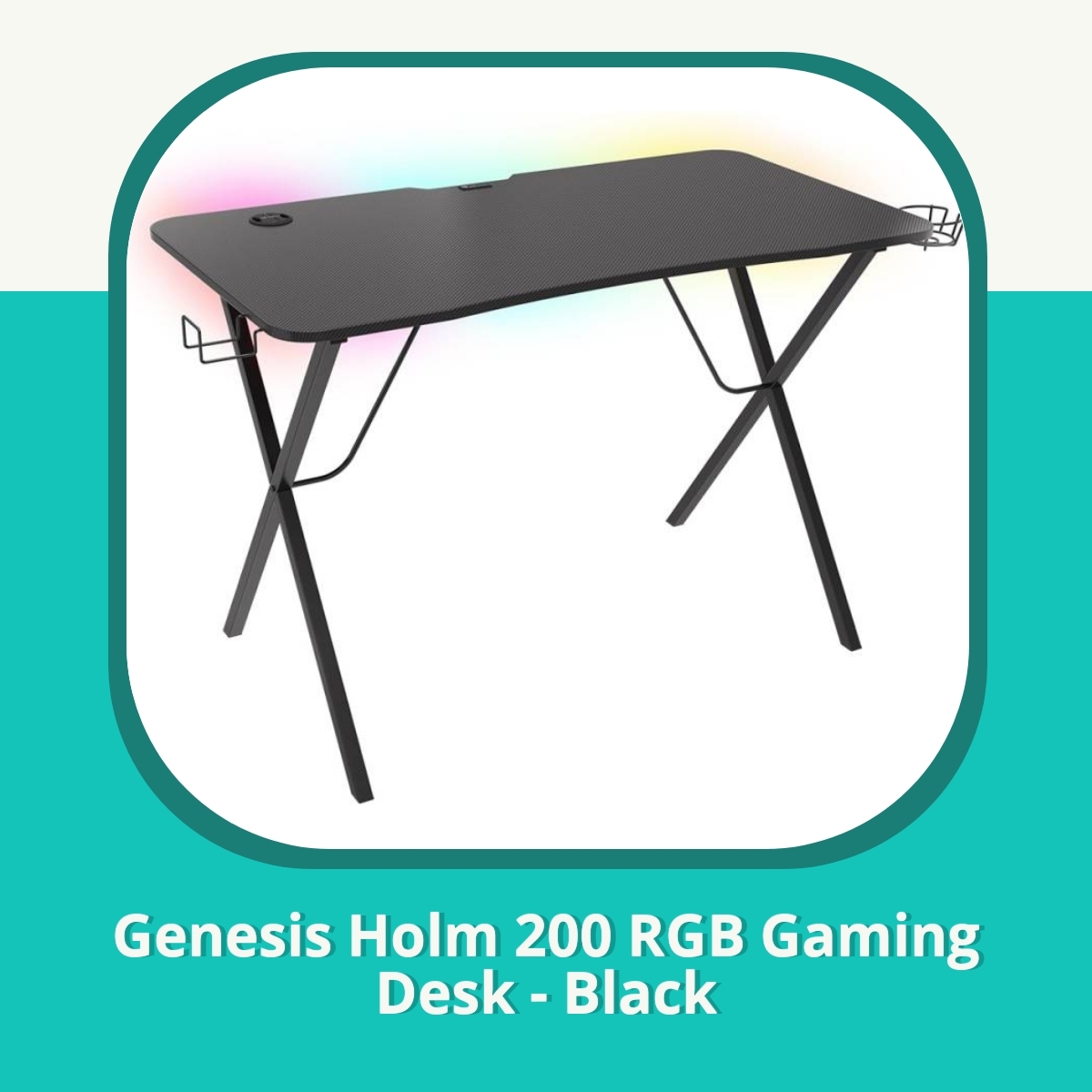 Recension af Genesis Holm 200 RGB Gaming Desk - Black