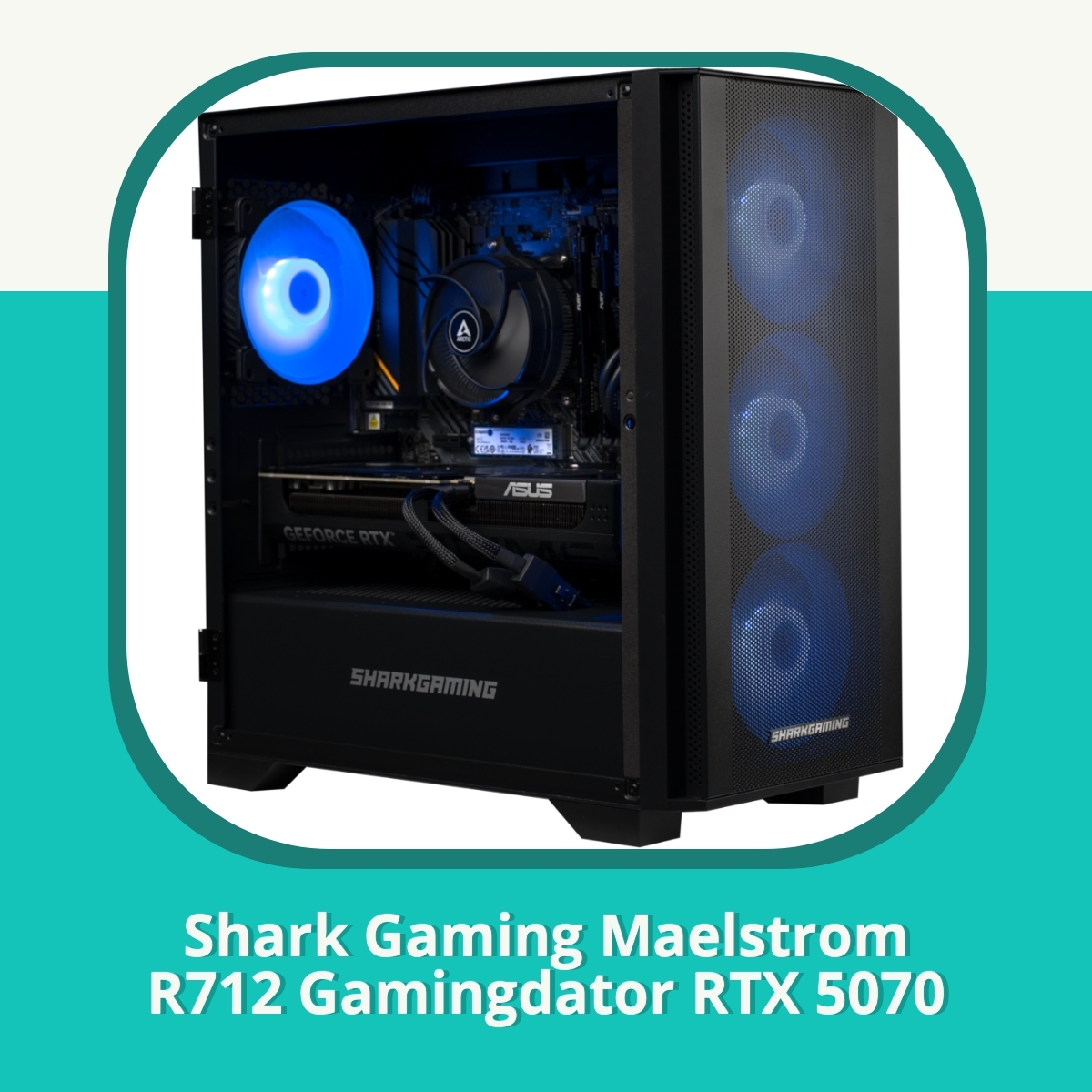 Recension af Shark Gaming Maelstrom R712 Gamingdator RTX 5070