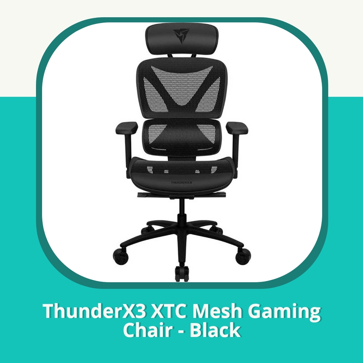 Recension ThunderX3 XTC Mesh Gaming Chair - Black