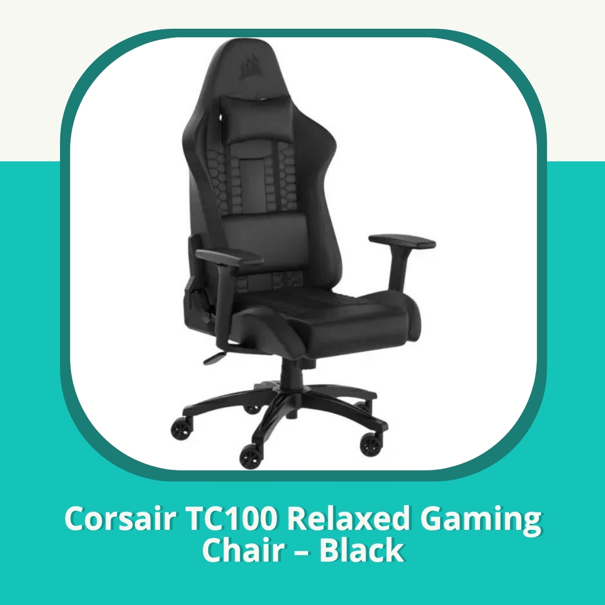 Recension af Corsair TC100 Relaxed Gaming Chair – Black