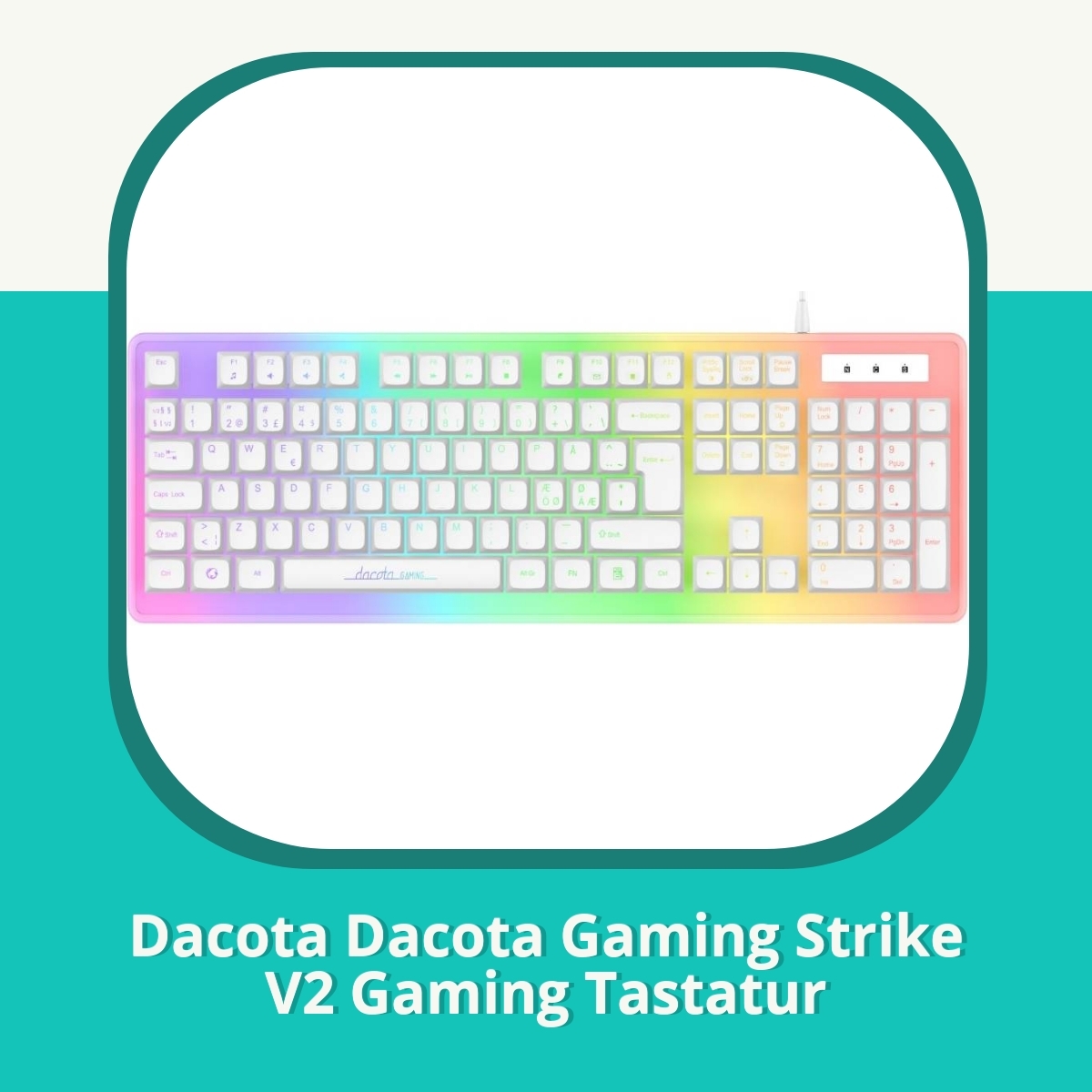 Anmeldelse af Dacota Dacota Gaming Strike V2 Gaming Tastatur