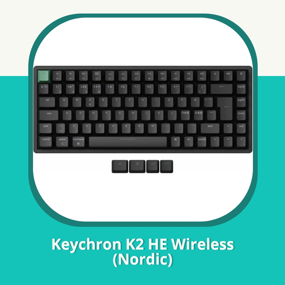 Recension af Keychron K2 HE Wireless (Nordic)