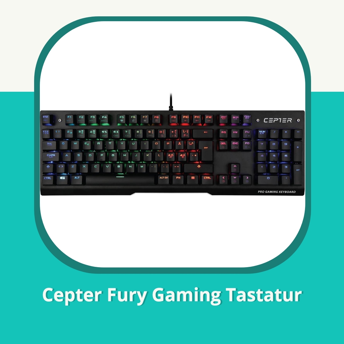 Anmeldelse af Cepter Fury Gaming Tastatur
