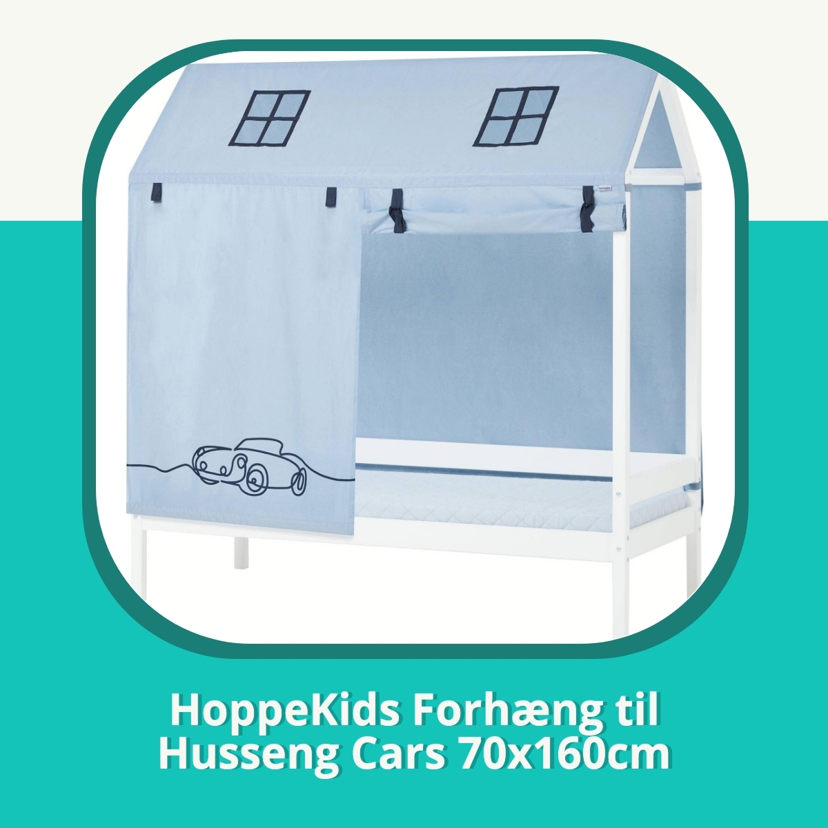Anmeldelse af HoppeKids Forhæng til Husseng Cars 70x160cm