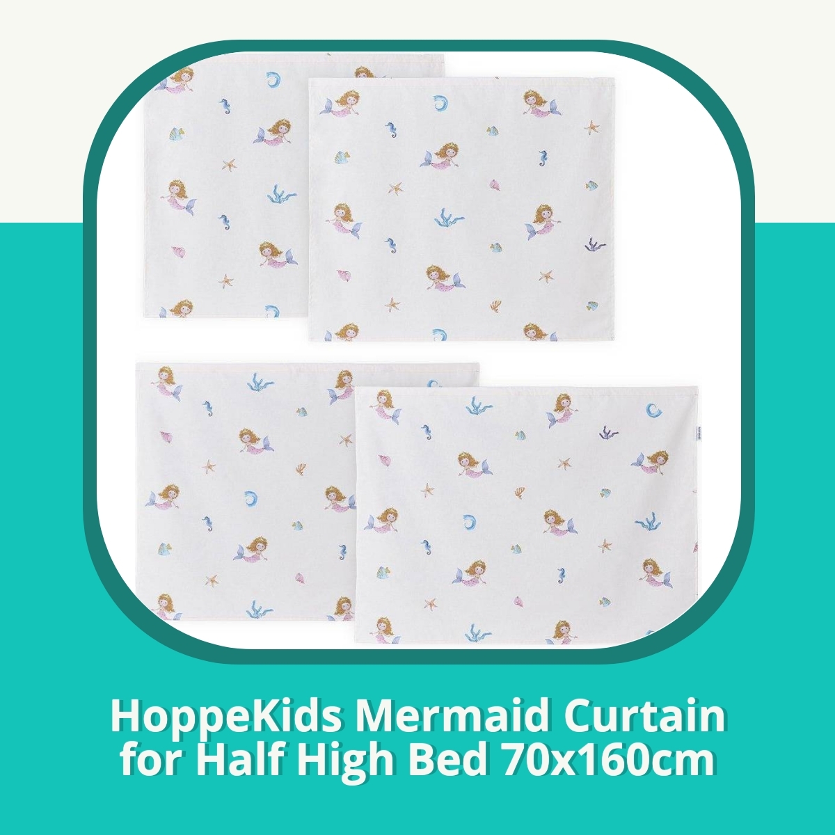 Anmeldelse af HoppeKids Mermaid Curtain for Half High Bed 70x160cm