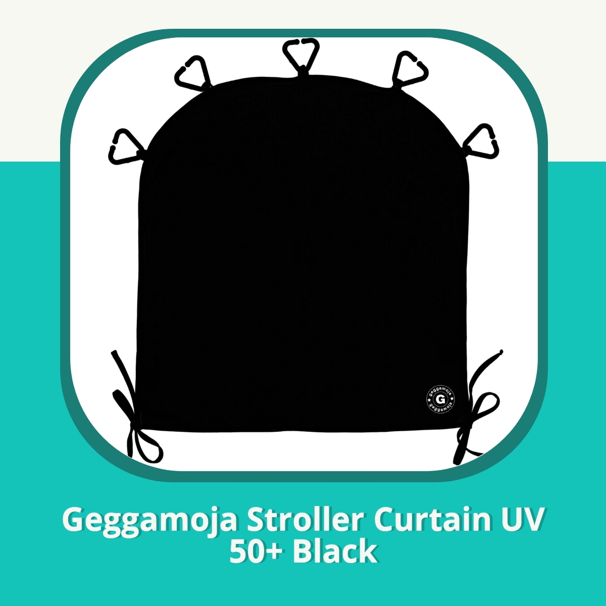 Recension Geggamoja Stroller Curtain UV 50+ Black